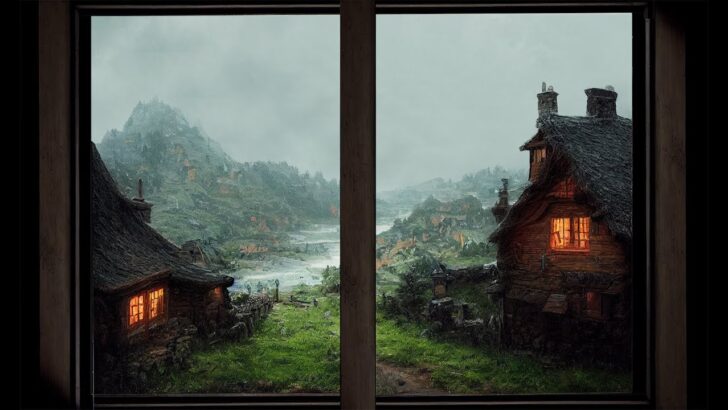 Tavern Window Ambience with Bard Music for Dungeons & Dragons and Tabletop RPGs