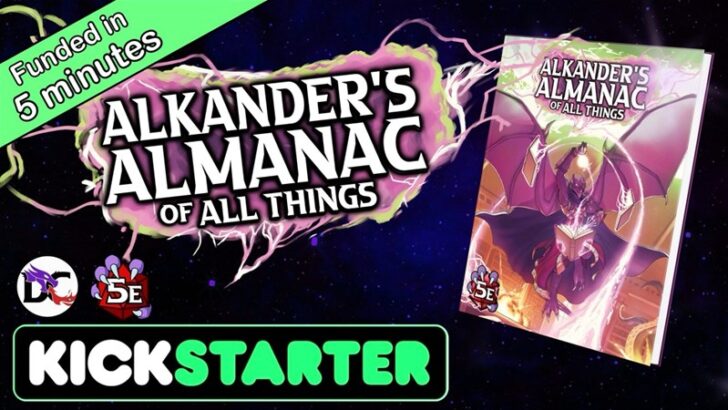 Alkander’s Almanac of All Things RPG Supplement Up On Kickstarter