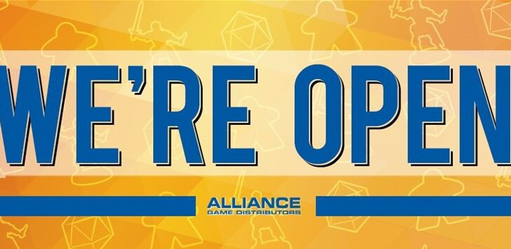 Alliance Game Distributors Opens Back Up
