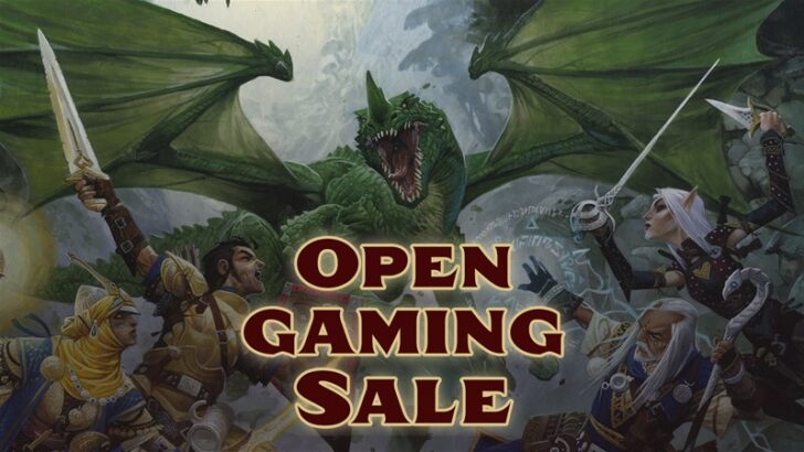 Paizo Open Gaming Sale Happening Now