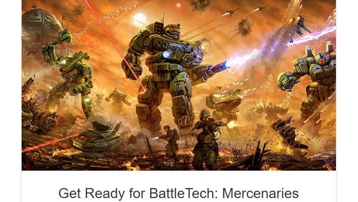 Catalyst Game Labs Posts New BattleTech: Mercenaries Kickstarter Preview