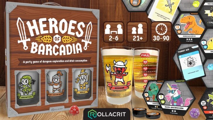 Heroes of Barcadia Party Game Up On Kickstarter