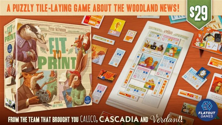 Fit to Print Board Game Up On Kickstarter