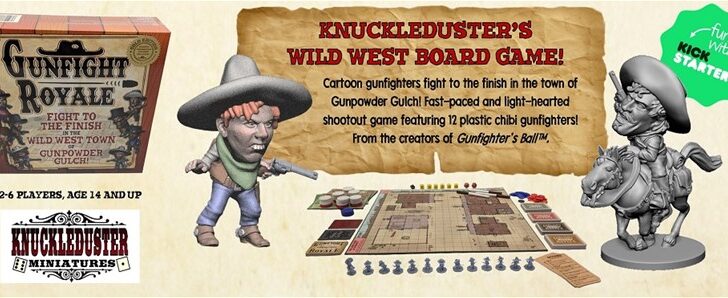 Knuckleduster Miniatures Releases Gunfight Royale Board Game