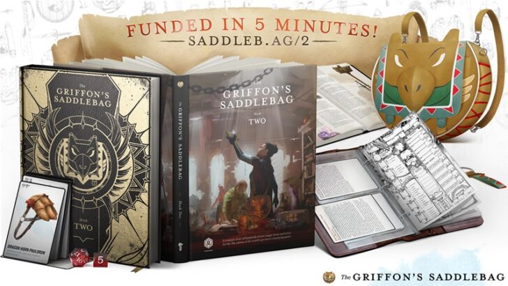 Griffon’s Saddlebag Book 2 RPG Magic Item Compendium Up On Kickstarter