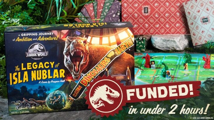 Jurassic World: The Legacy of Isla Nublar Board Game Up On Kickstarter