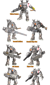 New weapons for the Leviathans suits from DreamForge-Games
