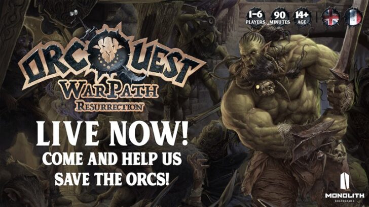 OrcQuest WarPath: Resurrection Board Game Up On Kickstarter