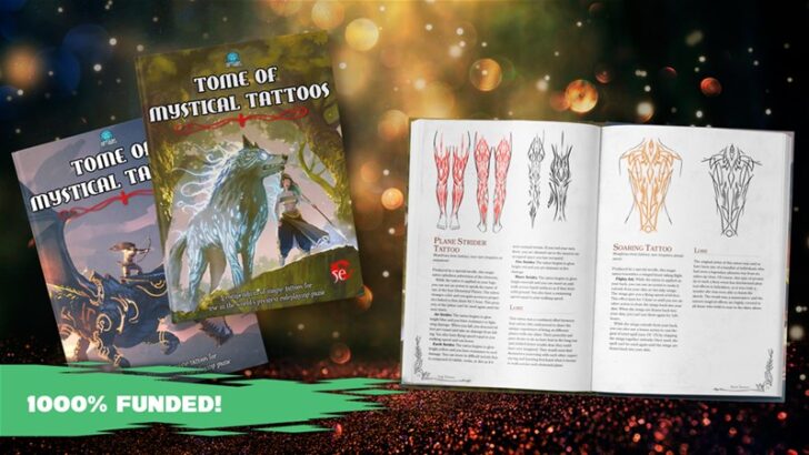 Tome of Mystical Tattoos RPG Rupplement Up On Kickstarter