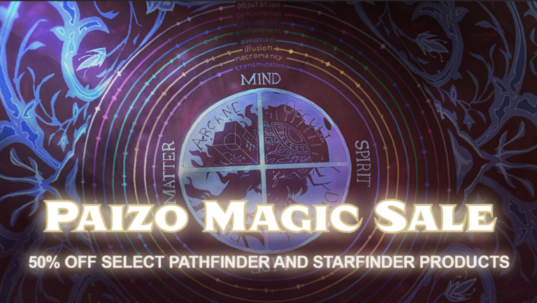 Magical Savings Await: Get 50% Off Select Pathfinder and Starfinder Products at Paizo Store!