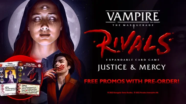 Renegade Game Studios Previews Justice & Mercy Crypt Pack for Vampire: The Masquerade Rivals