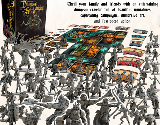 Dungeon Saga Origins: A Thrilling Prequel to the Popular Dungeon Saga Game Series on Kickstarter Now