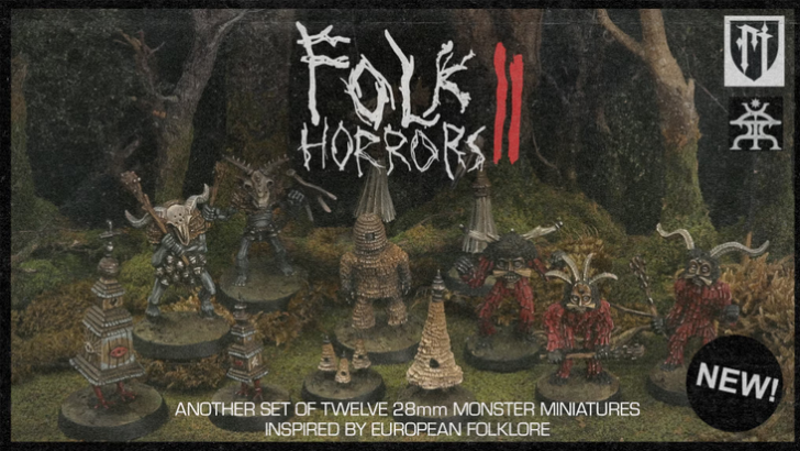 New Folk Horrors Miniatures Collection by Ana Polanšćak Are On Kickstarter Now
