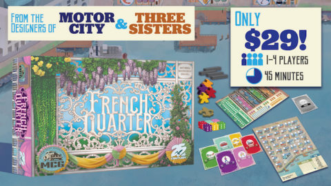 Motor City Gameworks Launches ‘French Quarter’ on Kickstarter, Celebrating New Orleans in a Roll-and-Write Game