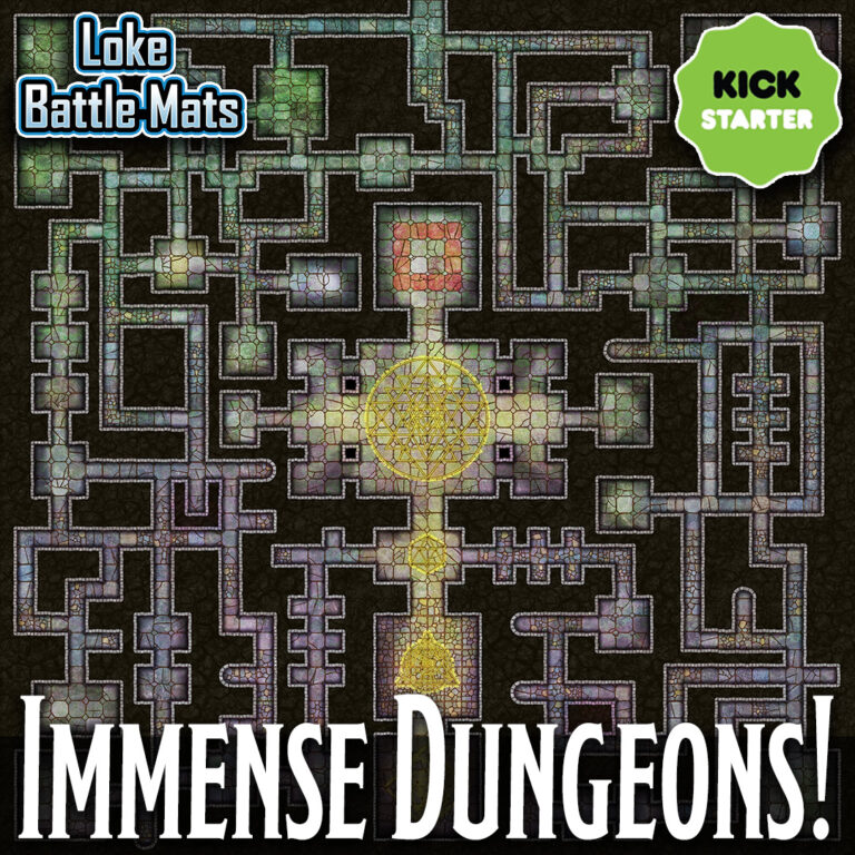 Loke Battle Mats Launches Kickstarter for Immense Dungeons: Digital Maps for Discerning Game Masters