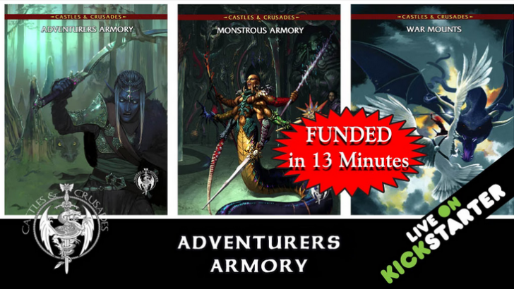 Immersive Armory Encyclopedia Awaits Fans in Castles & Crusades Kickstarter Campaign