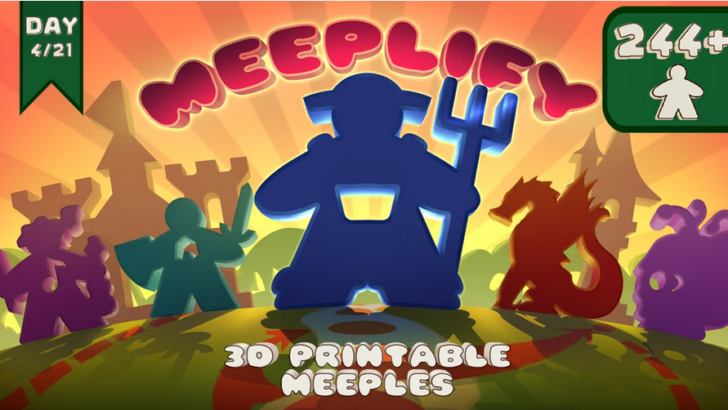 Meeplify: 3D Printable Meeples for Board Games and TTRPGs – On Kickstarter Now