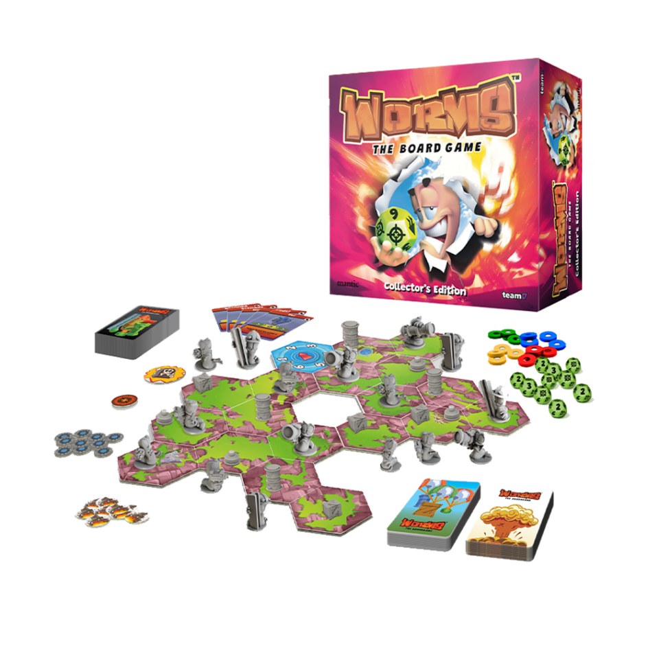 Mantic Games Announces “Worms: The Board Game” Kickstarter Launch on 29th August