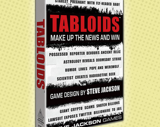 “Tabloids” Card Game by Steve Jackson is Now on Kickstarter, Invites Players to Craft Their Own Bizarre Headlines
