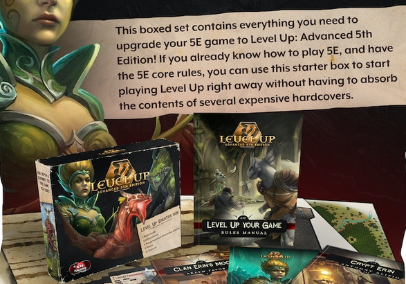 Level Up: Advanced 5th Edition Starter Box Exceeds Kickstarter Goal, Adds New Dimensions to 5E Gameplay