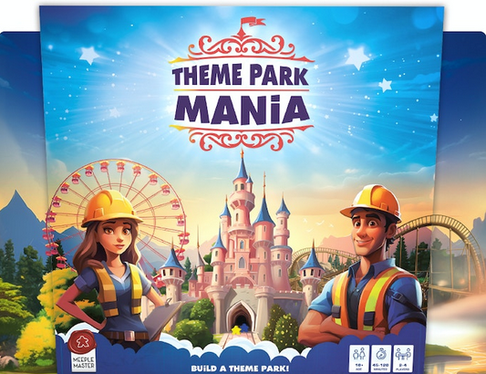 Theme Park Mania by Meeple Master Gains Momentum is Now on Kickstarter