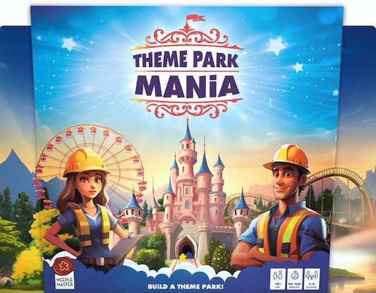 Theme Park Mania by Meeple Master Gains Momentum is Now on Kickstarter