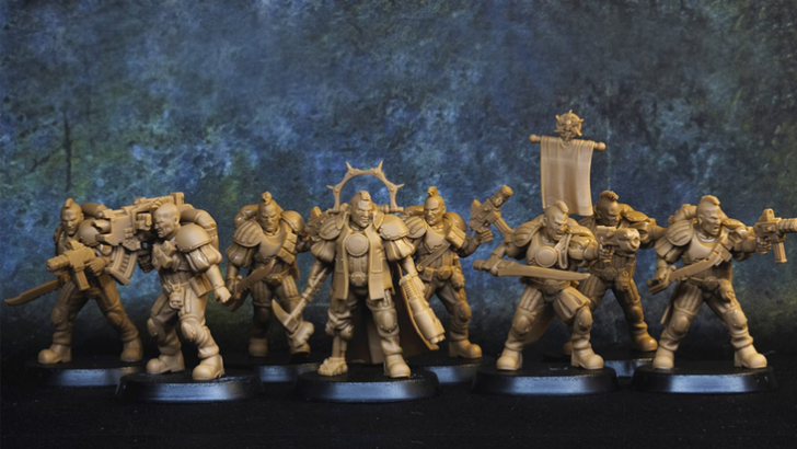 Imperial Crusade Recon Squad Miniatures Surpass Kickstarter Goal Ahead of Deadline