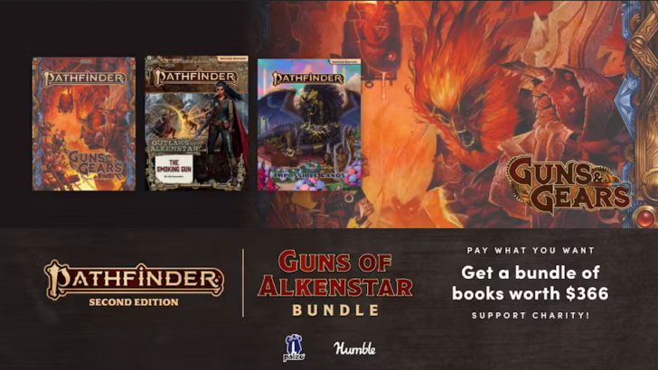 Pathfinder Second Edition’s Guns of Alkenstar Takes Aim at Adventure with a Humble Bundle