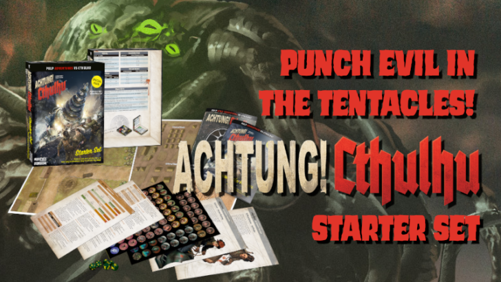 Modiphius Announces Pre-Order for Achtung! Cthulhu Starter Set, Shipping Begins in April