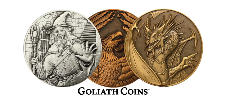 Goliath Coins and Paizo Inc. Release New Collector’s Coin Series Featuring Pathfinder Characters